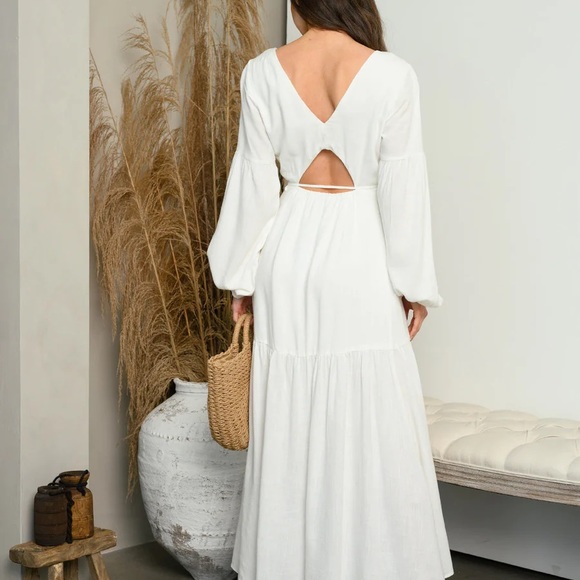 LULUS NWT PERFECTLY PLEASANT WRAP CUTOUT DRESS - Picture 5 of 6